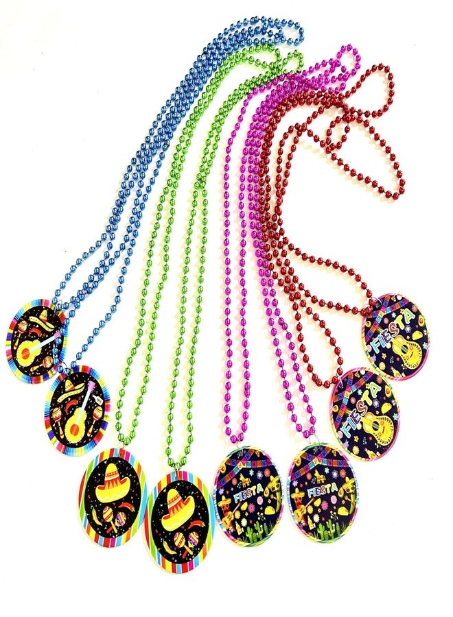 GZYSSL 16 Pcs Cinco de Mayo Bead Nckelaces Mexican Necklaces Party Favors Decorations Cinco de Mayo Fiesta Medal Beads Necklaces Carnival Party Supplies - Image 2